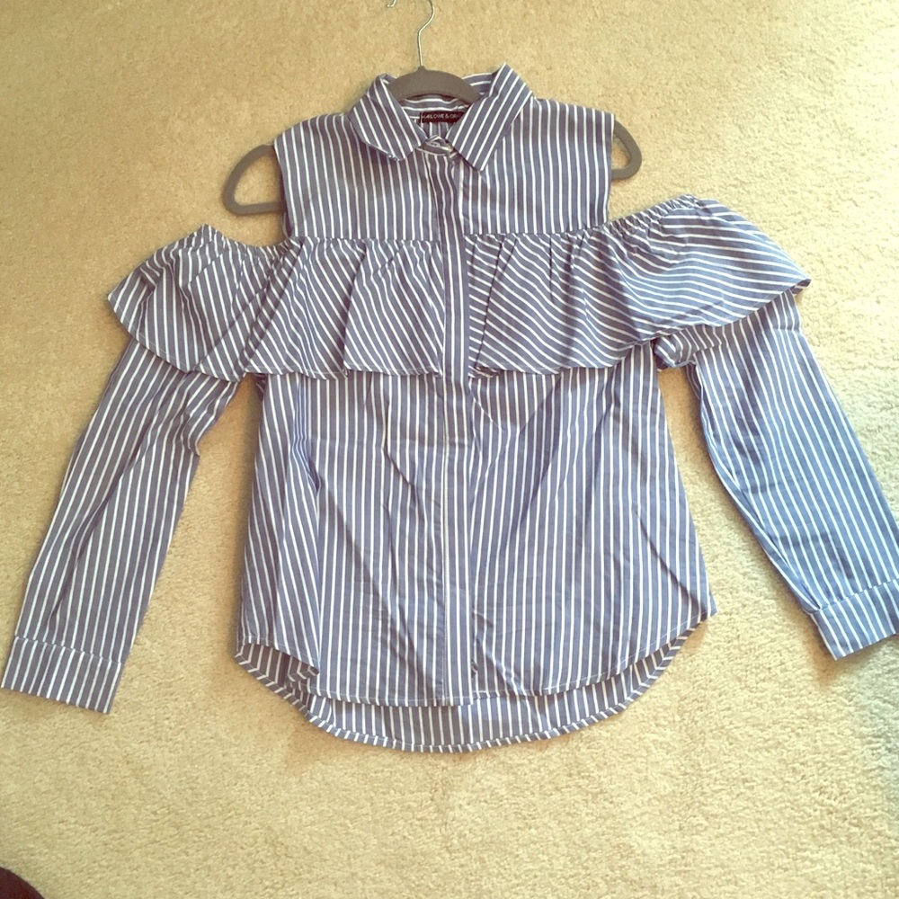 Harlow & Graham striped blouse